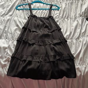 Forever 21 black ruffle dress